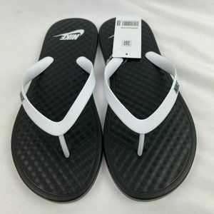 Nike On Deck flip flops in black/white Comfort Slides Men's SIZE 10 & 12